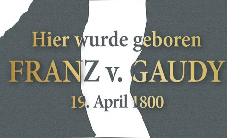5 Gaudy Gedenktafel